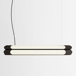 Beaufort R5 Linear Pendant - Black Oak / Black Cord