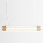 Beaufort R5 Linear Pendant - Natural Oak / Cream Cord