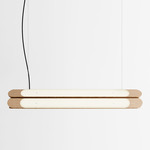 Beaufort R5 Linear Pendant - Natural Oak / Black Cord