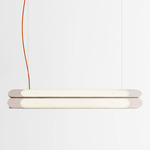 Beaufort R5 Linear Pendant - White Oak / Burnt Orange Cord