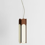 Beaufort R5 Vertical Pendant - Walnut / Beige Cord