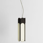 Beaufort R5 Vertical Pendant - Black Oak / Beige Cord