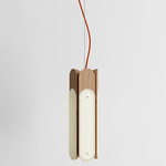 Beaufort R5 Vertical Pendant - Natural Oak / Burnt Orange Cord