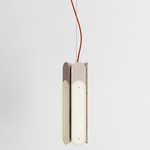 Beaufort R5 Vertical Pendant - White Oak / Burnt Orange Cord
