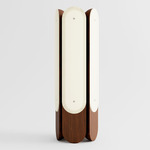 Beaufort Table Lamp - Walnut / Frosted