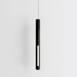 Bennington Vertical Pendant - Black Oak / Black