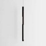 Bennington Vertical Pendant - Black Oak / Black