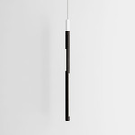 Bennington Vertical Pendant - Black Oak / White
