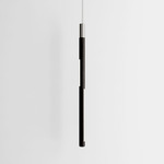Bennington Vertical Pendant - Black Oak / Brushed Stainless