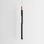 Bennington Vertical Pendant - Black Oak / Brushed Copper