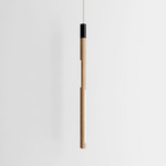 Bennington Vertical Pendant - Natural Oak / Black