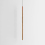 Bennington Vertical Pendant - Natural Oak / Brushed Copper