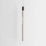 Bennington Vertical Pendant - White Oak / Black