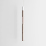 Bennington Vertical Pendant - White Oak / White