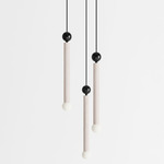 Constellation Trio Pendant - White Oak / Black