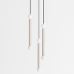 Constellation Trio Pendant - White Oak / White