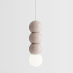 Stala Pendant - White Oak / White