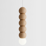 Stala Pendant - Natural Oak / White
