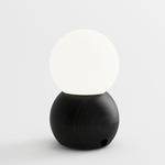 Stala Portable Table Lamp - Black Oak / White