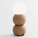 Stala Portable Table Lamp - Natural Oak / White