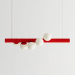 Willow Knit Horizontal Pendant - Alina / White