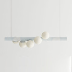 Willow Knit Horizontal Pendant - Britt / White