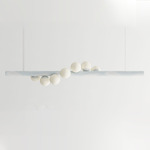 Willow Knit Horizontal Pendant - Britt / White