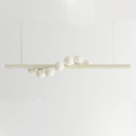 Willow Knit Horizontal Pendant - Marcelle / White