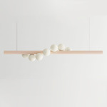 Willow Knit Horizontal Pendant - Yannick / White