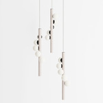 Willow Trio Pendant - White Oak / Black
