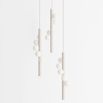 Willow Trio Pendant - White Oak / White