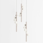 Willow Trio Pendant - White Oak / Brushed Stainless