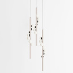 Willow Trio Pendant - White Oak / Black