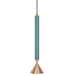 Apollo 39 Pendant - Brass / Deep Sea