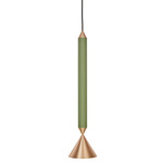 Apollo 39 Pendant - Brass / Forest