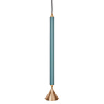 Apollo 59 Pendant - Deep Sea / Brass