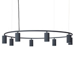 Donna Circle 100 Pendant - Black Ink