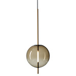 Kandinsky Pendant - Brass / Smoked Brown