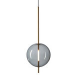 Kandinsky Pendant - Brass / Smoked Grey