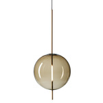 Kandinsky Pendant - Brass / Smoked Brown