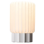 Half Meter Floor / Table Lamp - Aluminum / Cocoon