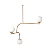 Mobil 70 Pendant - Brass / Opal