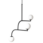 Mobil 70 Pendant - Black / Opal