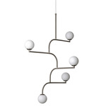 Mobil 100 Pendant - Nickel / Opal