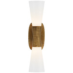 Utopia Bathroom Vanity Light - Overstock - Gild / White
