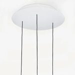 Stick System Round Multi Light Canopy - White
