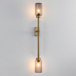 Farol Single Wall Sconce - Antique Brass / Smoke
