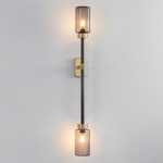Farol Single Wall Sconce - Brushed Brass / Dark Bronze / Smoke