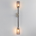 Farol Single Wall Sconce - Satin Nickel / Dark Bronze / Smoke