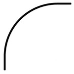 MicroTrack Groove Ceiling 48VDC Curve 1 Circuit Channel - Black